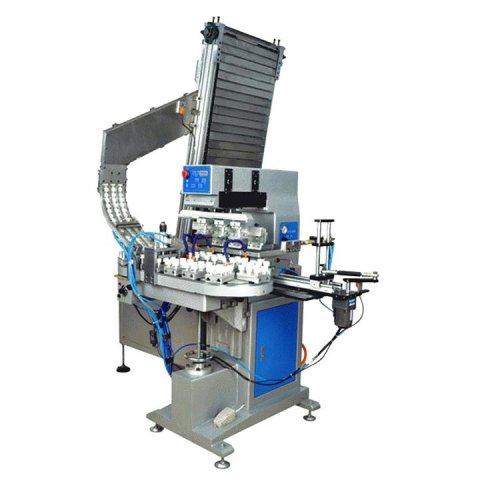 TAOXING High Speed Fully Auto 4 Color Pad Printing Machine for Bottle Caps