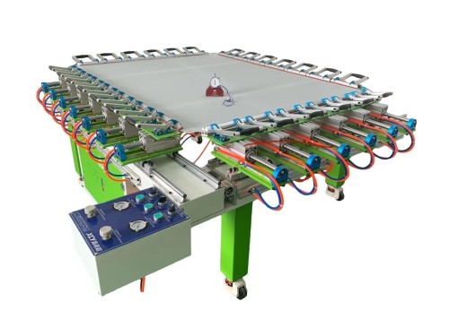 High Efficiency OEM Fully Automatic Pneumatic Mesh Stretching Machine for Screen Frame – Ideal for Wholesale Screen Printing Equipment Providers