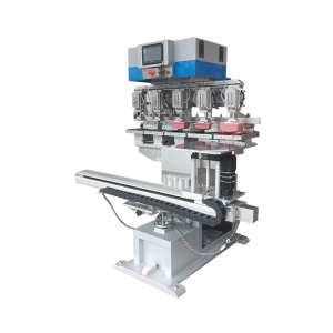 机翻 · 通用领域 Five color servo pad printing machine: energy-saving ink on the oil cup, cleaner operating environment