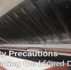 What are the safety precautions for operating the infrared dryer?