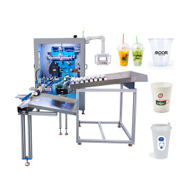 Fully Automatic Vertical Rotary Curved Surface Printing Machine TX-P60-108-208 For Cups