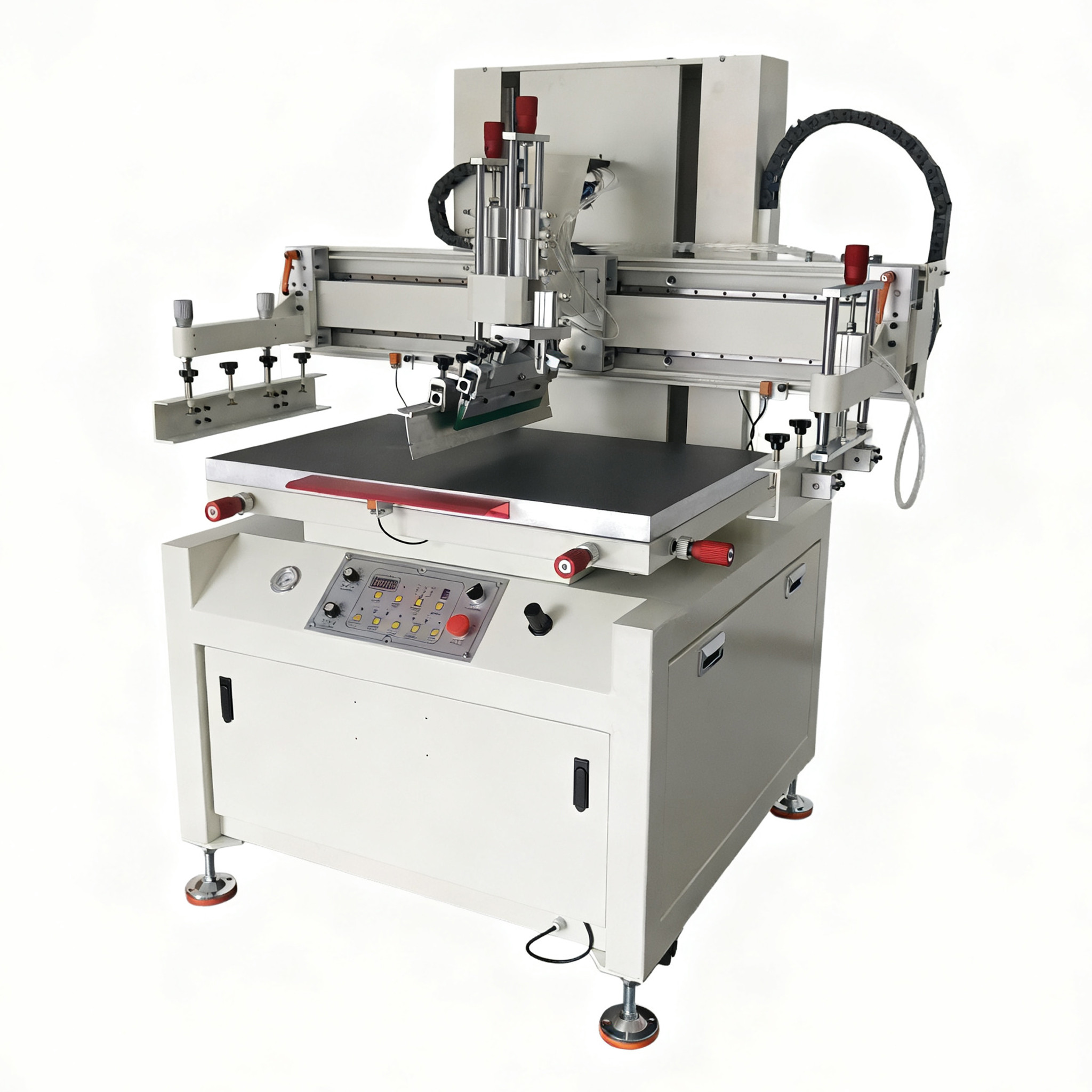 Flat semi-auto screen printing machine
