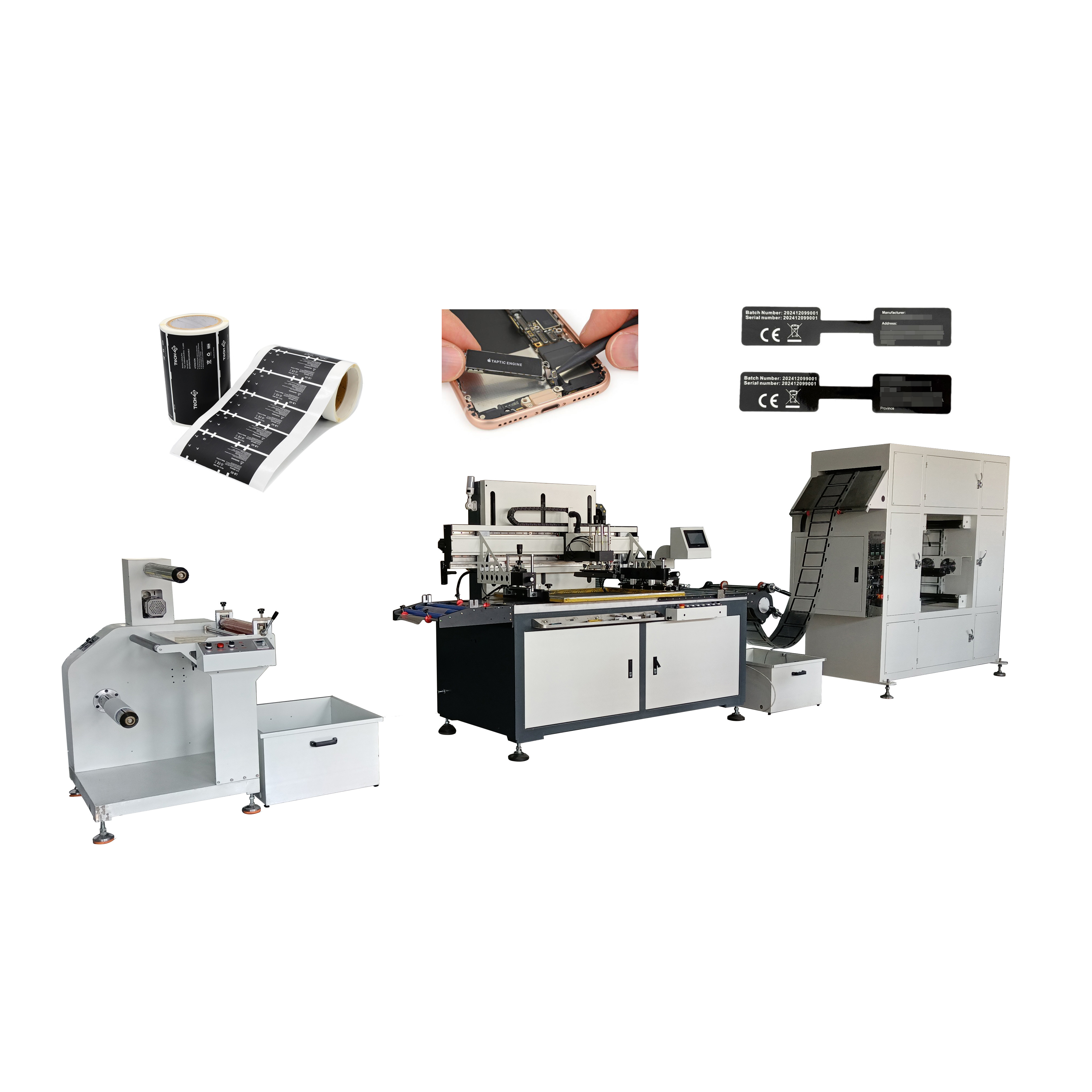 Application Case of Fully Automatic Roll-to-Roll Screen Printing Machine in Digital Accessory Label Printing
