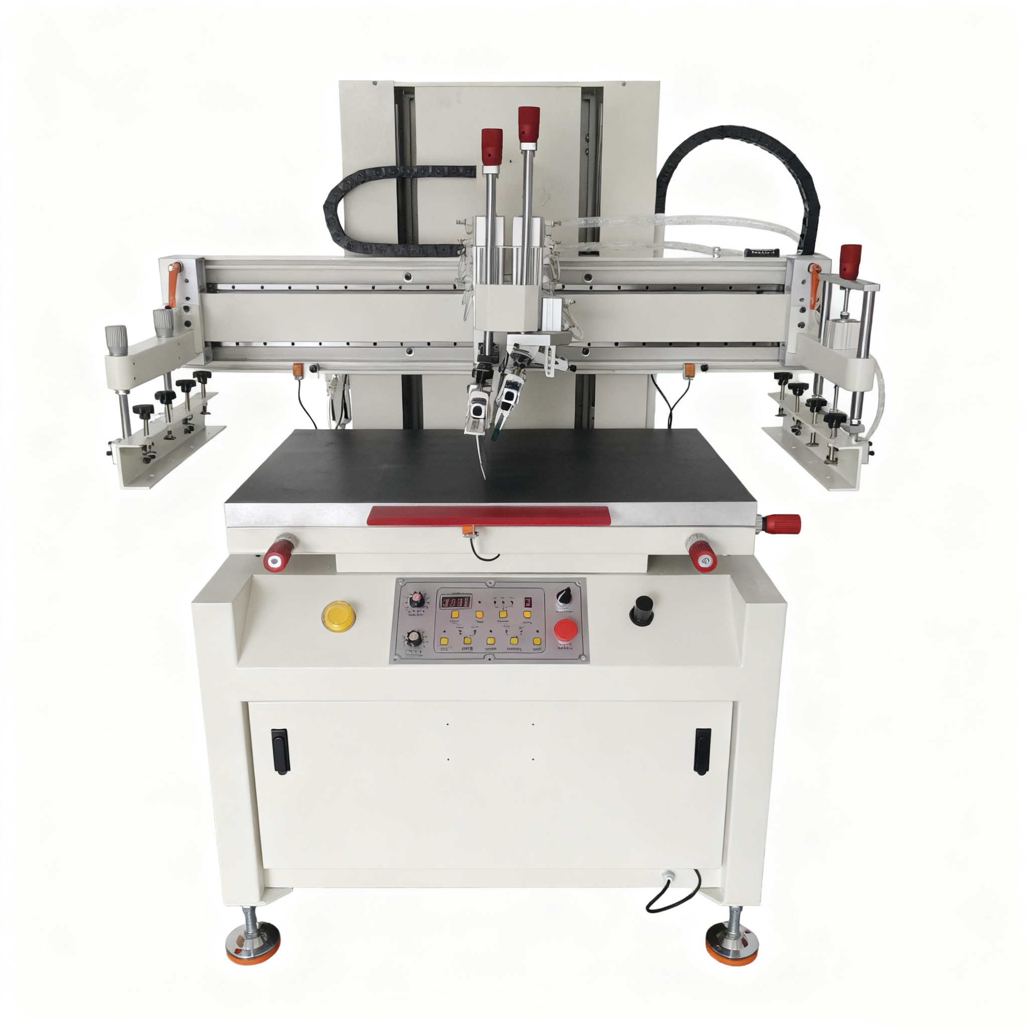 Flat semi-auto screen printing machine