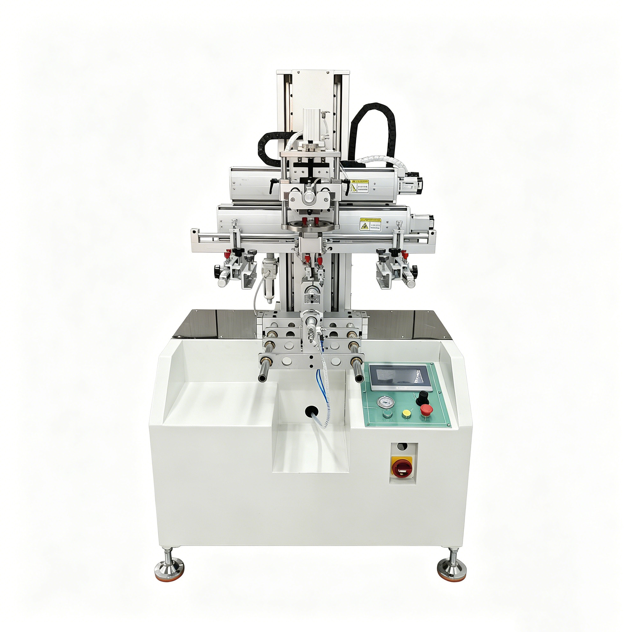 Servo curved screen printing machine