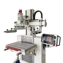 High Precision L -Type Dual Servo Flat Screen Printer Industrial Screen Printing Machine For Metal Box
