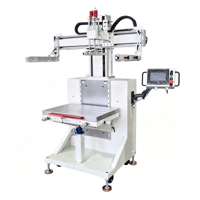 High Precision L -Type Dual Servo Flat Screen Printer Industrial Screen Printing Machine For Metal Box