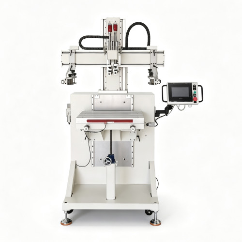High Precision L -Type Dual Servo Flat Screen Printer Industrial Screen Printing Machine For Metal Box