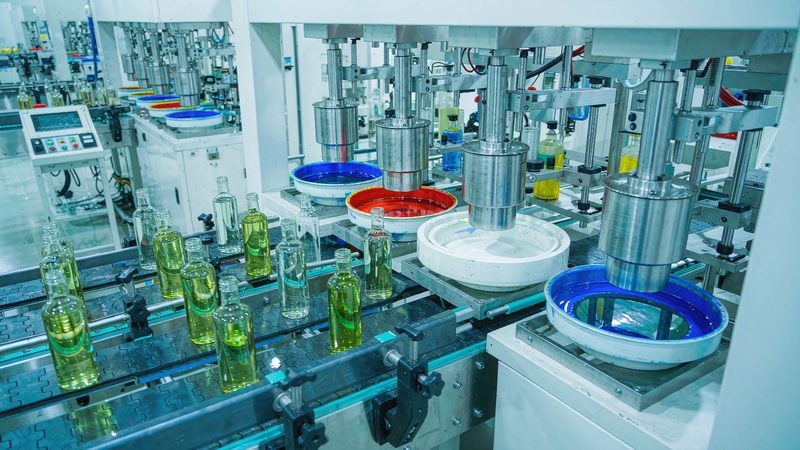 Fully automatic bottle screen printing production line with conveyor