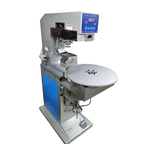 Semi-Automatic Four-Station Rotary Table Single-Color Pad Printing Machine