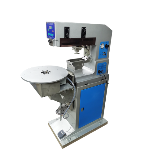 Semi-Automatic Four-Station Rotary Table Single-Color Pad Printing Machine