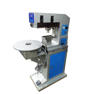 Semi-Automatic Four-Station Rotary Table Single-Color Pad Printing Machine