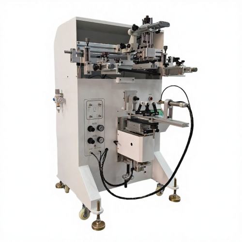 New 400SM Semi-automatic Dual-Purpose Curved Surface Flat Screen Printing Machine for Cups Food Containers