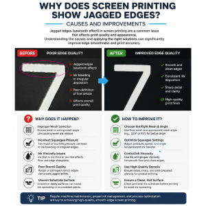 Why Are Screen Printing Edges Jagged? Common Causes and Solutions