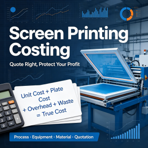 Are you always losing money on screen printing quotes? Keep this cost accounting formula handy.