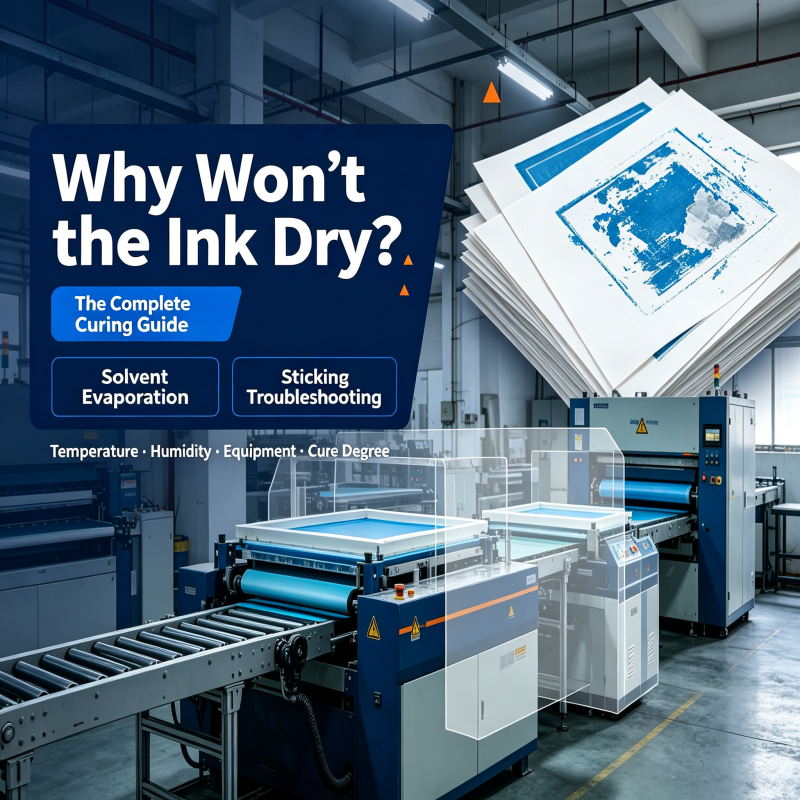 Ink won't dry after printing? A complete guide to screen printing drying and curing.