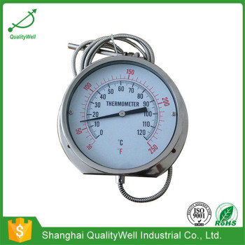 150mm bottom connection remote reading thermometer 600RF12122