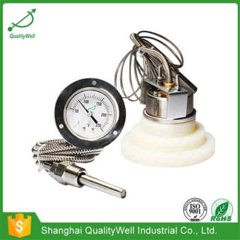 2“ back connection remote reading thermometer with top flange 200RF21121