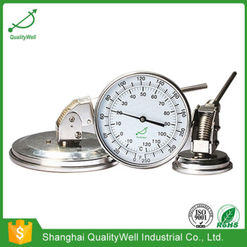 Adjustable connection bimetal thermometer A series