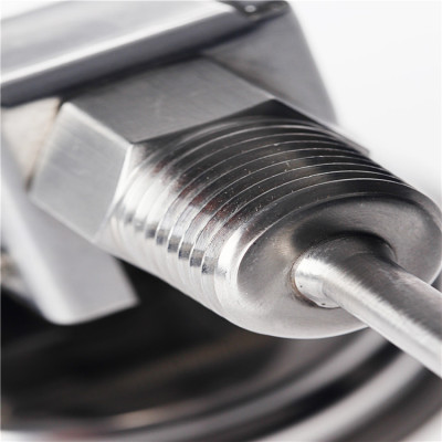 Adjustable connection bimetal thermometer A series