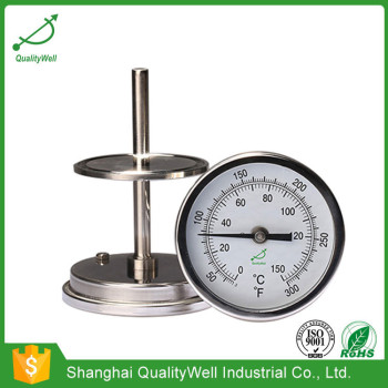 Back connection bimetal thermometer T series T400CF