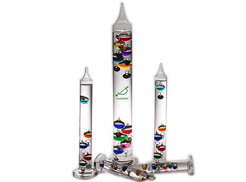 How does a Galileo thermometer work?