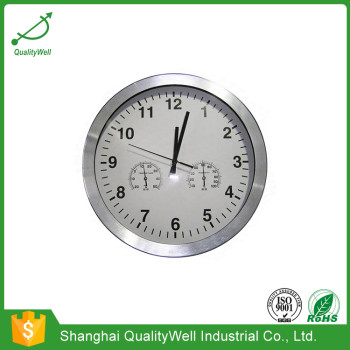 Wall Clock With Thermometer/Temperature & Hygrometer/Humidity 300mmal