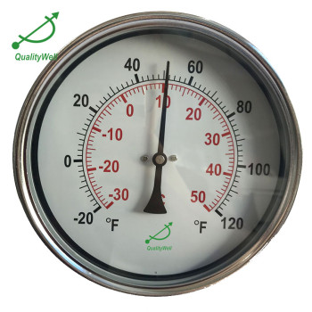 6'' hot water bimetal thermometer
