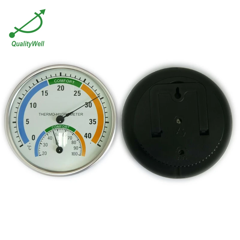 Wall Clock With Thermometer/Temperature & Hygrometer/Humidity TH-2