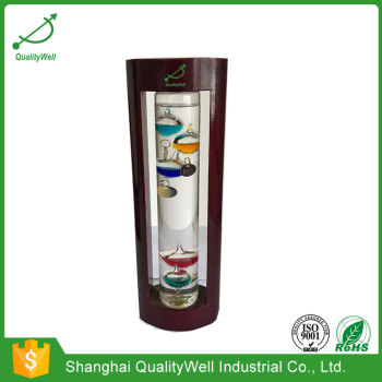 Wooden Frame Galileo Thermometer WGA