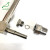 Glass thermometer with metal sleeve