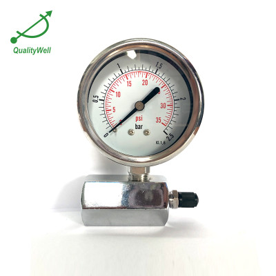 Valve for water pressure gauge