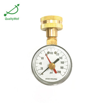 water pressure gauge with top connection WPG200