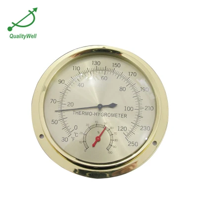 Brass hygrometer and thermometer  THB600