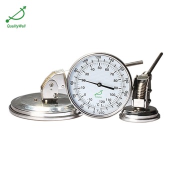 Adjustable connection bimetal thermometer A series