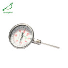 Bottom connection bimetal thermometer I series