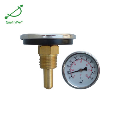 Back connection hot water bimetal thermometer H221C