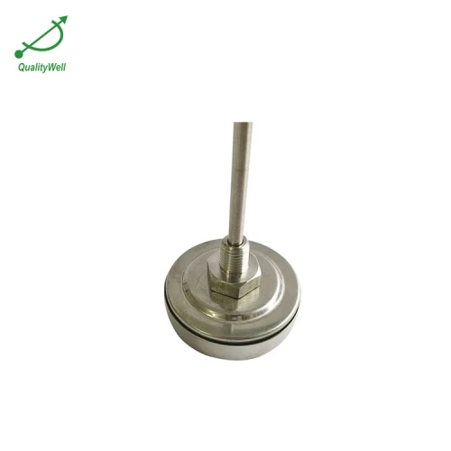 40mm diameter pocket bimetal thermometer with thread