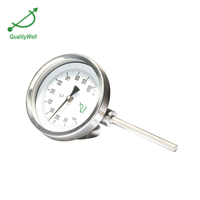 bayonet bezel bottom connection bimetal thermometer I series IE type