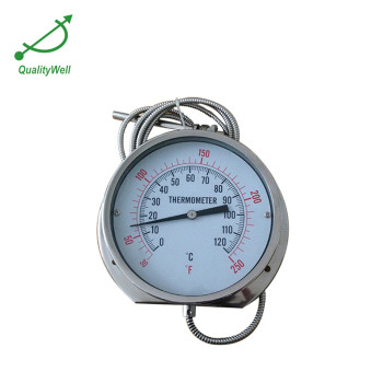 150mm bottom connection remote reading thermometer 600RF12122