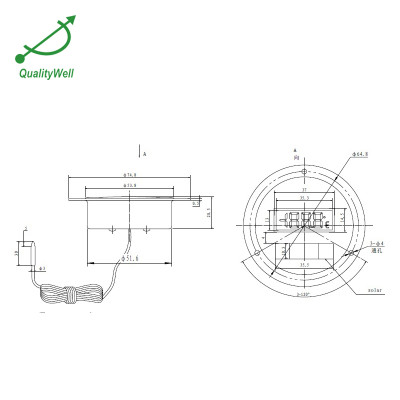 Solar digital thermometer flange mounting DST200 series