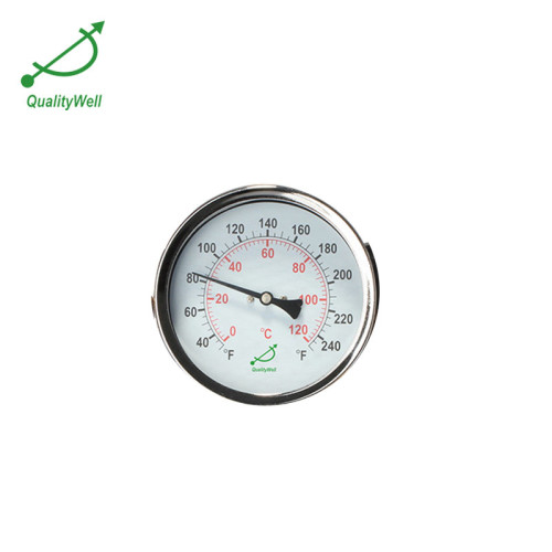Back connection hot water bimetal thermometer T400H