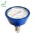 4.5" dial oil filled pressure gauge painted blue epoxy resin