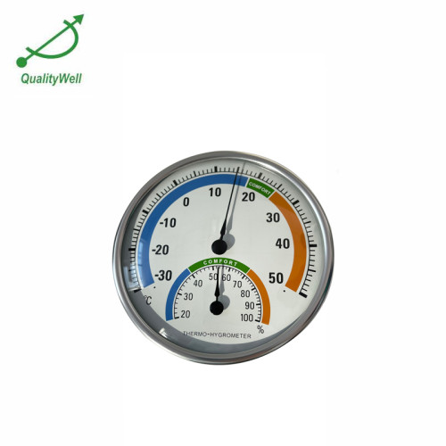 Round indoor thermometer hygrometer with pointer  TH-158
