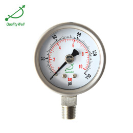 Pressure gauge with explosion-proof plate PGVAE