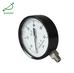 Black steel case ammonia pressure gauge APG400AV