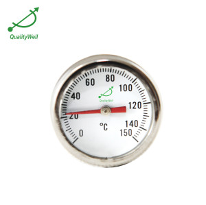 1'' dial thermometer with Round disc conn. with groove PT100GA
