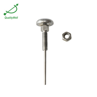 Pocket bimetal thermometer with long thread PT1005C