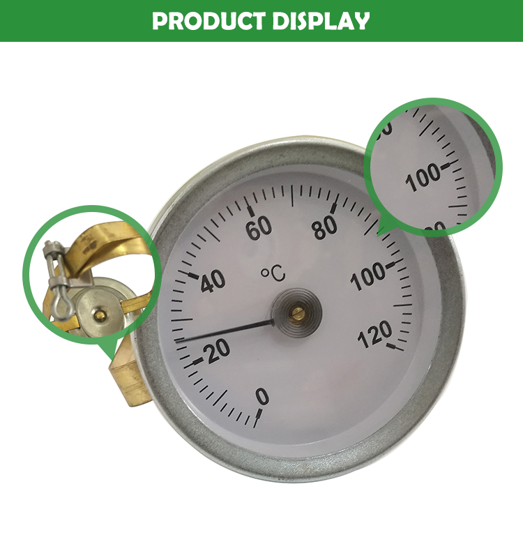 Surface bimetal thermometer with long strip ST221SS-3