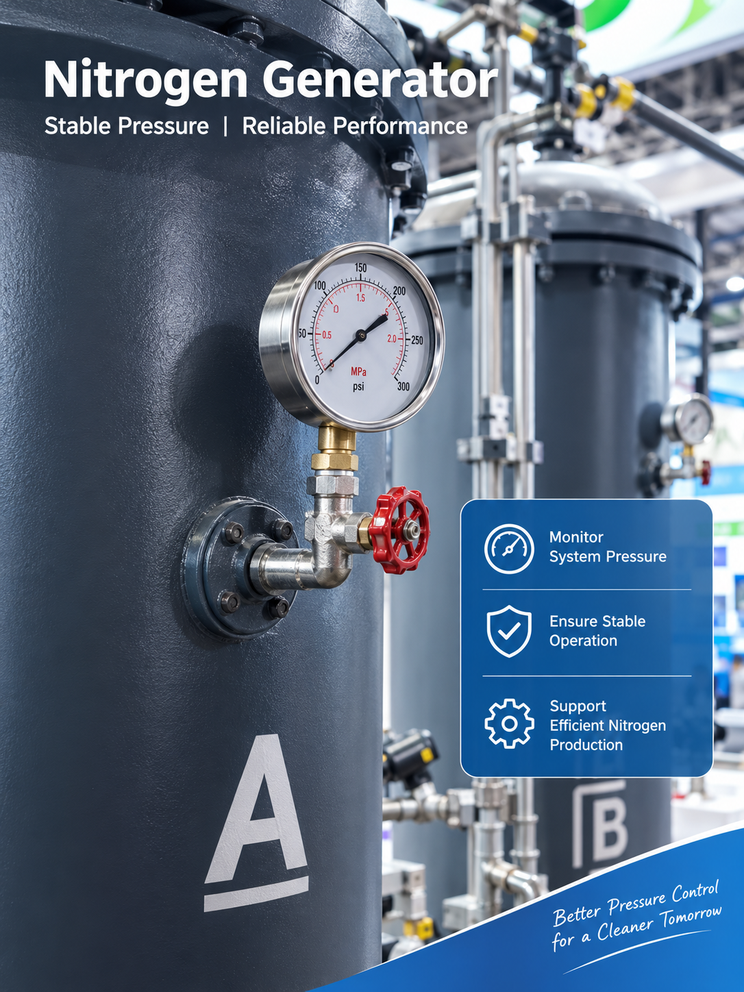 Nitrogen Generators: Why Pressure measuring Matters